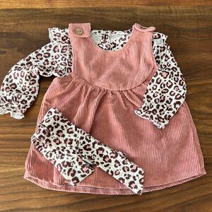 Romper dress set with headband 6-9 months